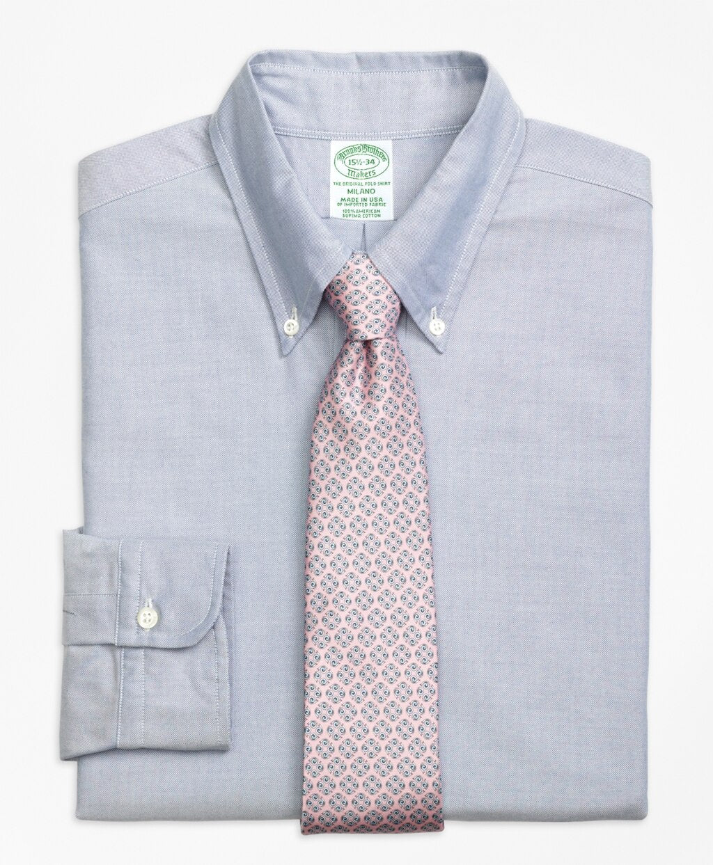 Brooks Brothers Men Original Polo® Button-Down Oxford Milano Slim-Fit Dress Shirt