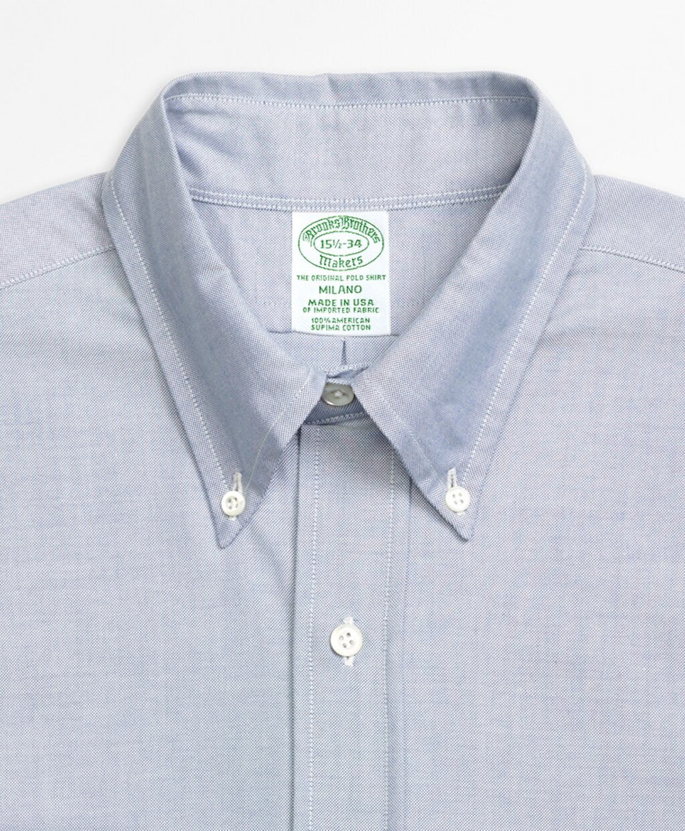 Brooks Brothers Men Original Polo® Button-Down Oxford Milano Slim-Fit Dress Shirt