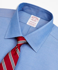 Brooks Brothers Men Stretch Madison Classic-Fit Dress Shirt, Non-Iron Pinpoint Ainsley Collar