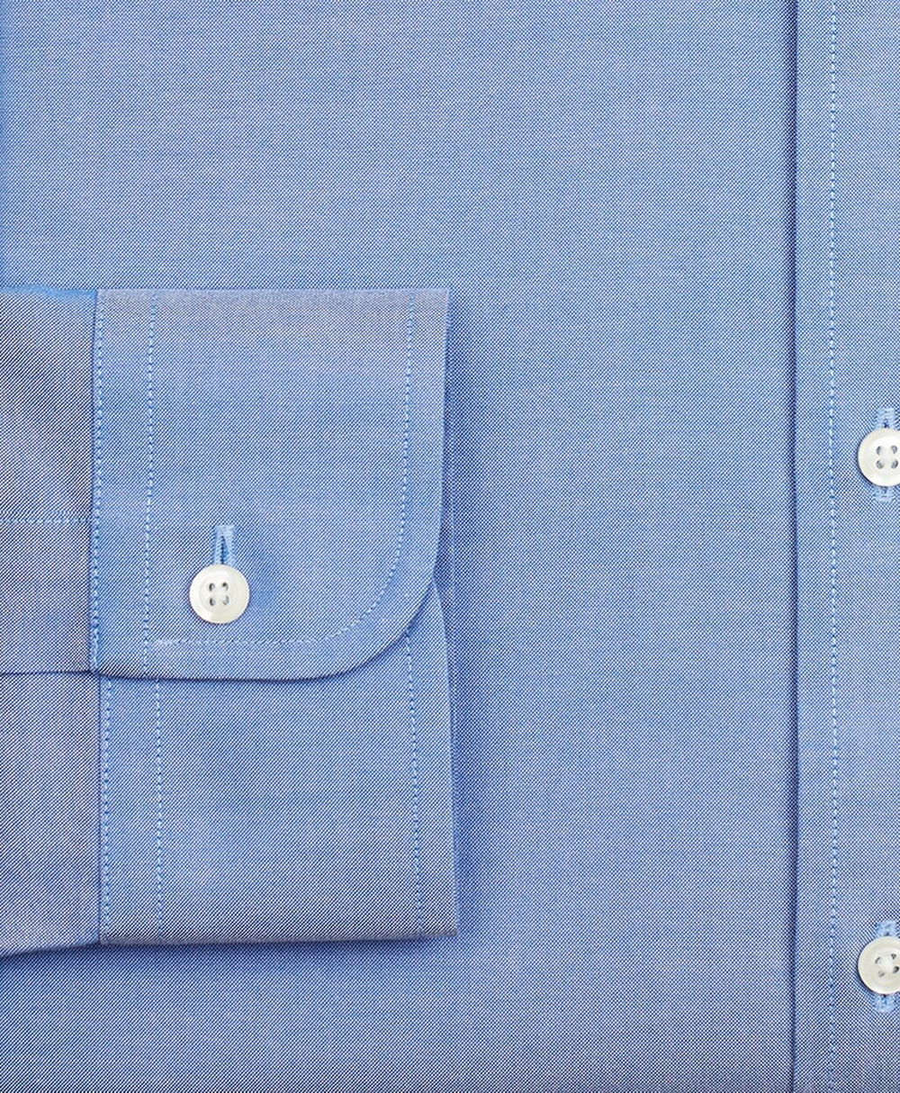 Brooks Brothers Men Stretch Regent Fitted Dress Shirt, Non-Iron Pinpoint Button-Down Collar