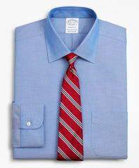 Brooks Brothers Men Stretch Regent Fitted Dress Shirt, Non-Iron Pinpoint Ainsley Collar