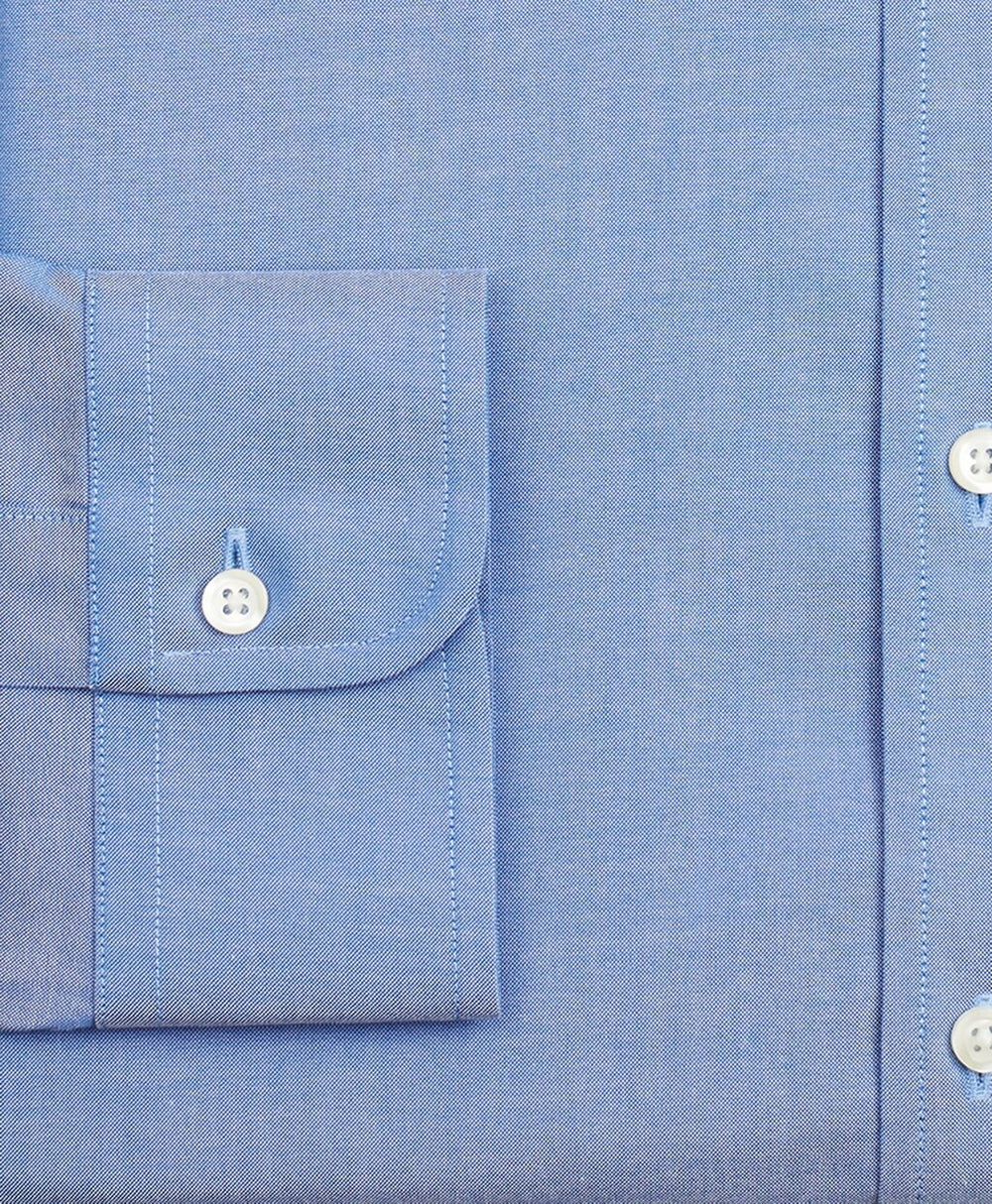Brooks Brothers Men Stretch Regent Fitted Dress Shirt, Non-Iron Pinpoint English Collar
