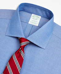 Brooks Brothers Men Stretch Milano Slim-Fit Dress Shirt, Non-Iron Pinpoint English Collar