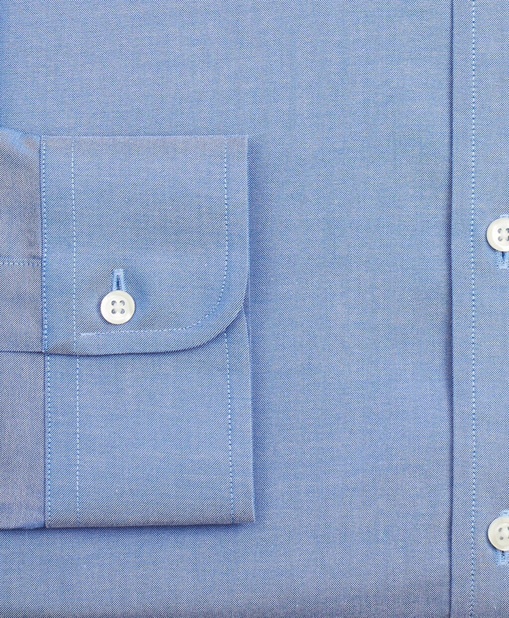 Brooks Brothers Men Stretch Soho Extra-Slim-Fit Dress Shirt, Non-Iron Pinpoint English Collar