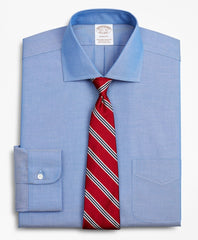 Brooks Brothers Men Stretch Soho Extra-Slim-Fit Dress Shirt, Non-Iron Pinpoint English Collar