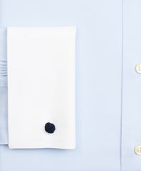 Brooks Brothers Men Stretch Soho Extra-Slim-Fit Dress Shirt, Non-Iron Pinpoint Contrast Ainsley Collar French Cuff