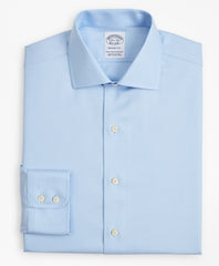 Brooks Brothers Men Stretch Regent Fitted Dress Shirt, Non-Iron Twill English Collar