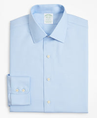 Brooks Brothers Men Stretch Milano Slim-Fit Dress Shirt, Non-Iron Twill Ainsley Collar