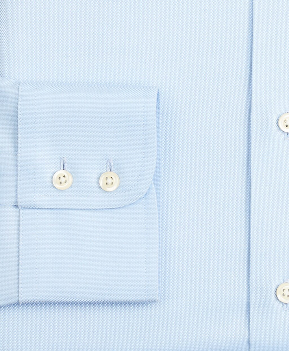 Brooks Brothers Men Stretch Milano Slim-Fit Dress Shirt, Non-Iron Royal Oxford Button-Down Collar