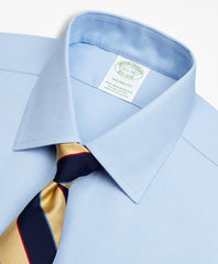 Brooks Brothers Men Stretch Milano Slim-Fit Dress Shirt, Non-Iron Royal Oxford Ainsley Collar