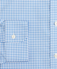 Brooks Brothers Men Stretch Madison Classic-Fit Dress Shirt, Non-Iron Poplin Button-Down Collar Gingham