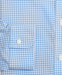 Brooks Brothers Men Stretch Milano Slim-Fit Dress Shirt, Non-Iron Poplin Ainsley Collar Gingham