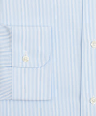 Brooks Brothers Men Stretch Madison Classic-Fit Dress Shirt, Non-Iron Poplin Ainsley Collar Fine Stripe