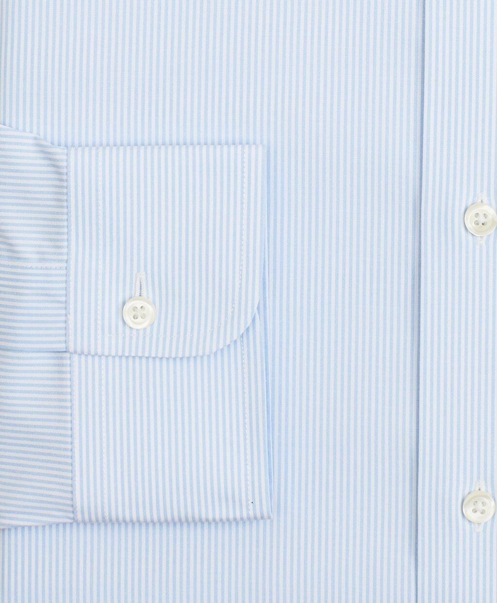 Brooks Brothers Men Stretch Regent Fitted Dress Shirt, Non-Iron Poplin English Collar Fine Stripe
