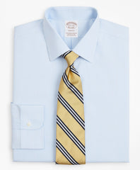 Brooks Brothers Men Stretch Soho Extra-Slim-Fit Dress Shirt, Non-Iron Poplin Ainsley Collar Fine Stripe