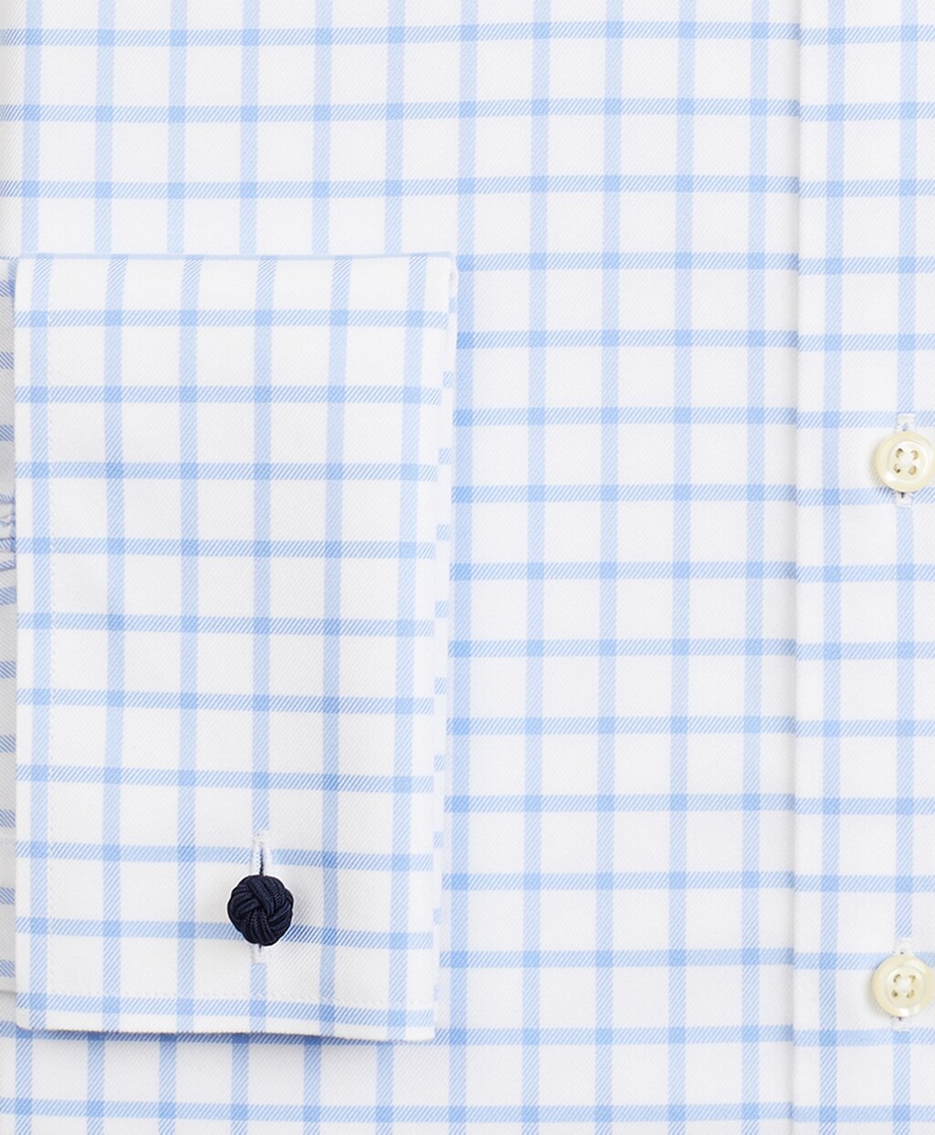 Brooks Brothers Men Stretch Madison Classic-Fit Dress Shirt, Non-Iron Twill Ainsley Collar French Cuff  Grid Check