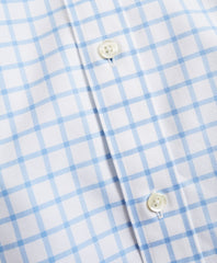 Brooks Brothers Men Stretch Madison Classic-Fit Dress Shirt, Non-Iron Twill Short-Sleeve Grid Check
