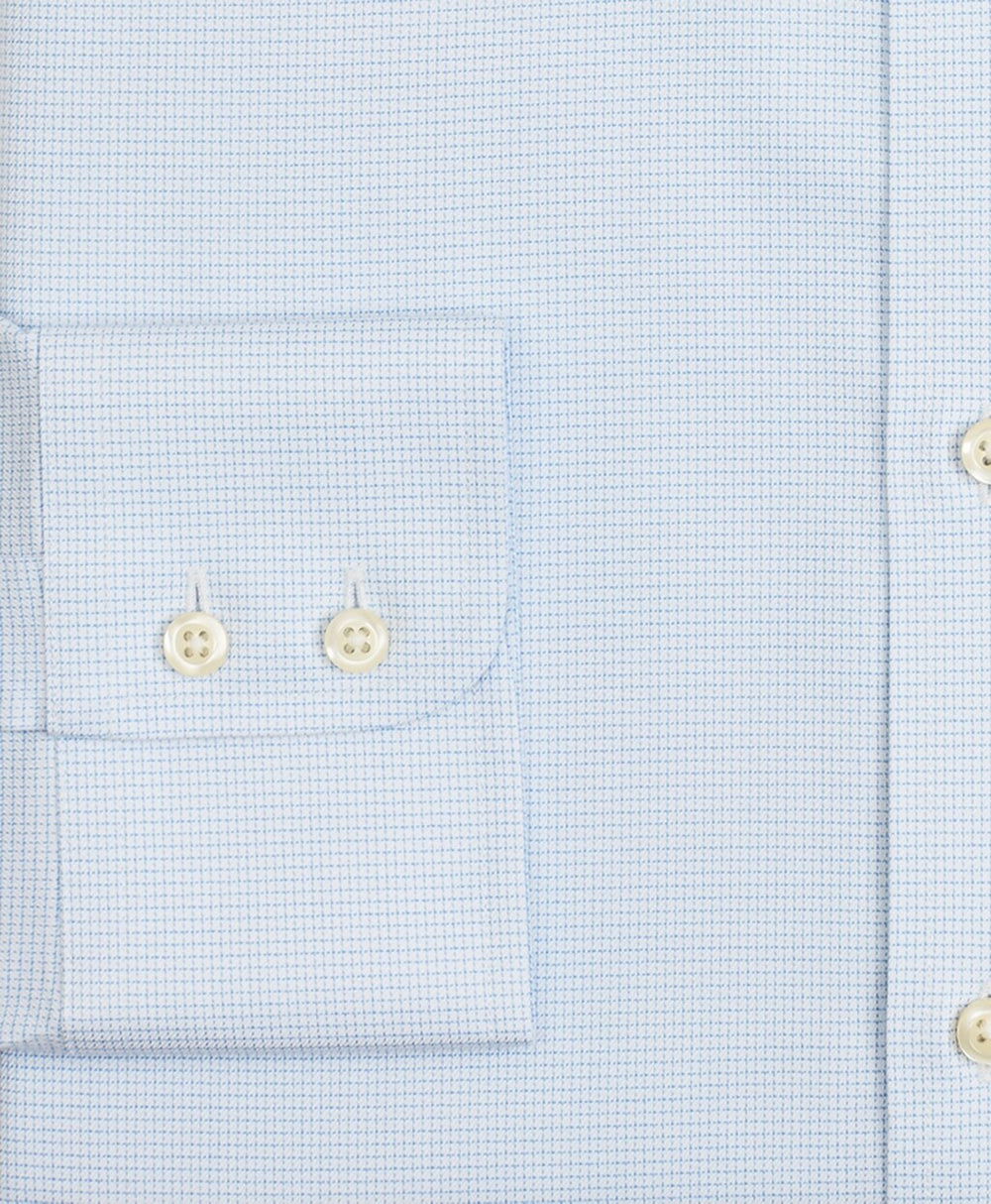 Brooks Brothers Men Stretch Milano Slim-Fit Dress Shirt, Non-Iron Twill Button-Down Collar Micro-Check