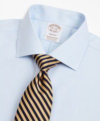 Brooks Brothers Men Stretch Soho Extra-Slim-Fit Dress Shirt, Non-Iron Twill English Collar Micro-Check