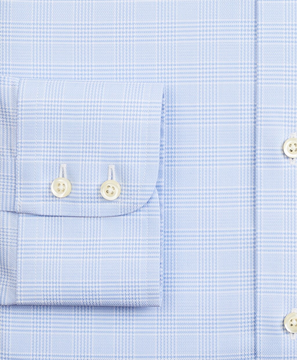 Brooks Brothers Men Stretch Milano Slim-Fit Dress Shirt, Non-Iron Royal Oxford Button-Down Collar Glen Plaid