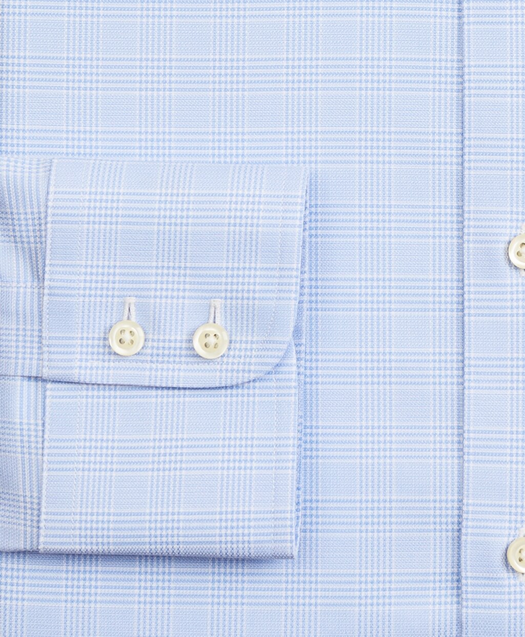 Brooks Brothers Men Stretch Milano Slim-Fit Dress Shirt, Non-Iron Royal Oxford English Collar Glen Plaid