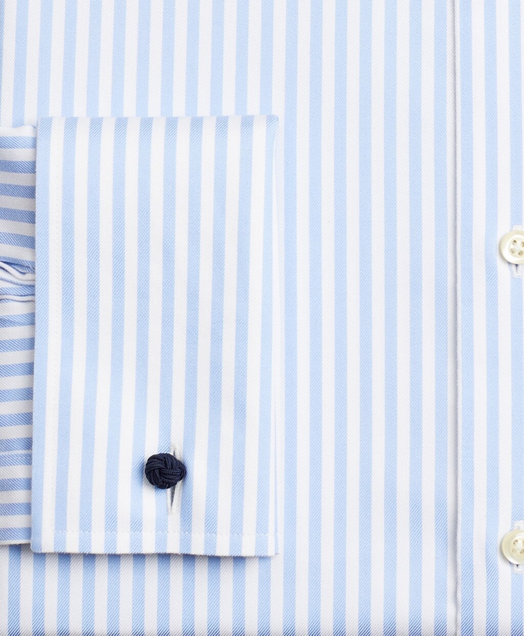 Brooks Brothers Men Stretch Soho Extra-Slim-Fit Dress Shirt, Non-Iron Twill Ainsley Collar French Cuff Bold Stripe