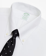 Brooks Brothers Men Stretch Milano Slim-Fit Dress Shirt, Non-Iron Poplin Button-Down Collar