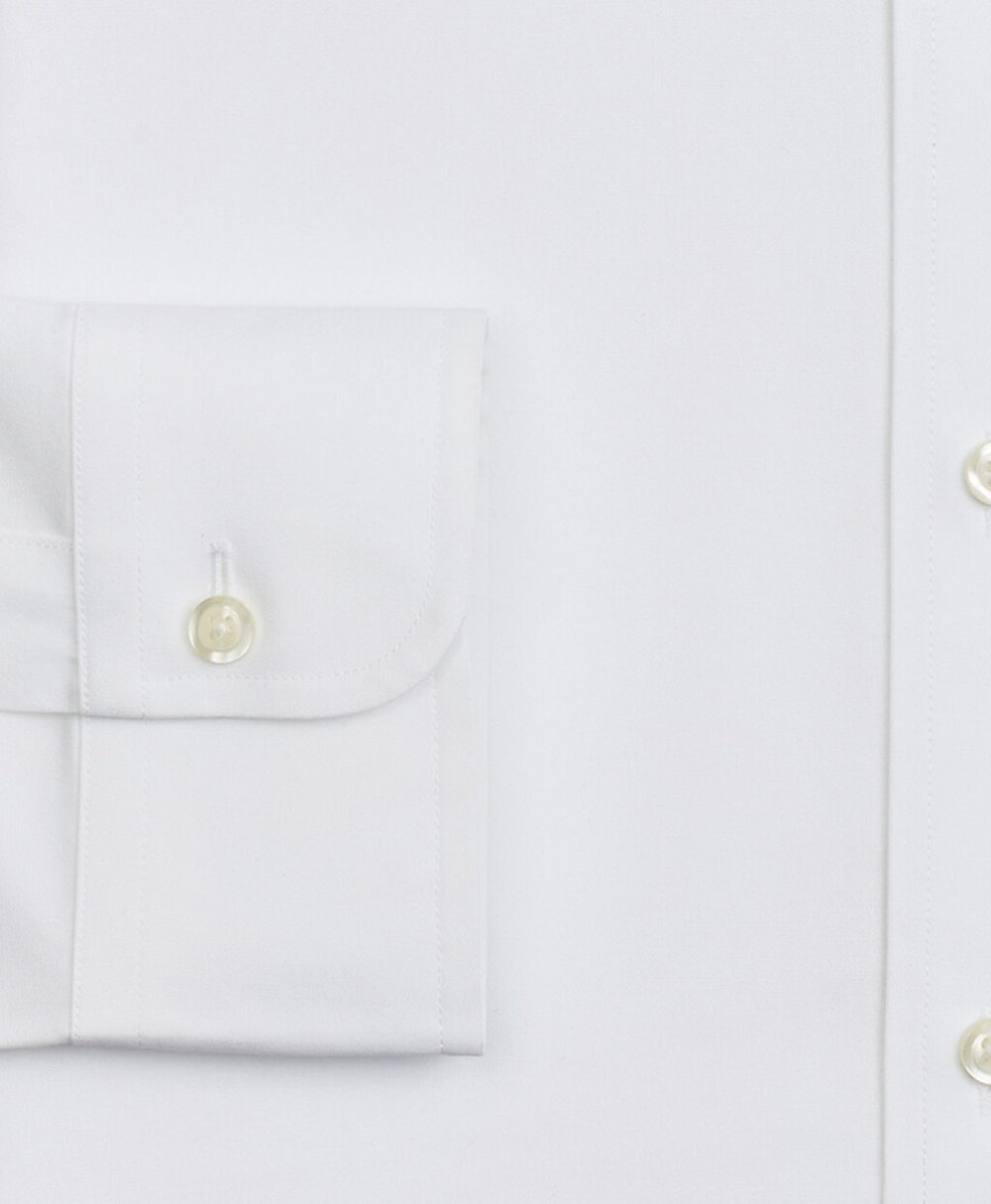 Brooks Brothers Men Stretch Milano Slim-Fit Dress Shirt, Non-Iron Poplin Button-Down Collar