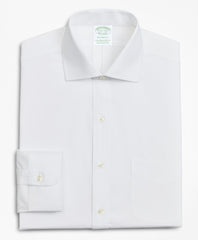 Brooks Brothers Men Stretch Milano Slim-Fit Dress Shirt, Non-Iron Poplin English Collar