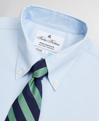 Brooks Brothers Men Regent Fitted Dress Shirt, Performance Non-Iron with COOLMAX®, Button-Down Collar Twill Check