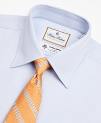 Brooks Brothers Men Luxury Collection Regent Fitted Dress Shirt, Franklin Spread Collar Herringbone