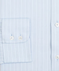 Brooks Brothers Men Luxury Collection Regent Fitted Dress Shirt, Franklin Spread Collar Textured Stripe
