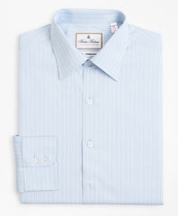 Brooks Brothers Men Luxury Collection Madison Classic-Fit Dress Shirt, Franklin Spread Collar Textured Stripe
