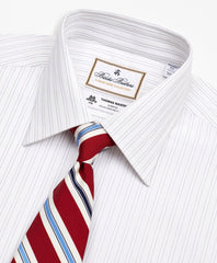 Brooks Brothers Men Luxury Collection Regent Fitted Dress Shirt, Franklin Spread Collar Stripe