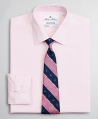 Brooks Brothers Men Regent Fitted Dress Shirt, Performance Non-Iron with COOLMAX®, Ainsley Collar Twill