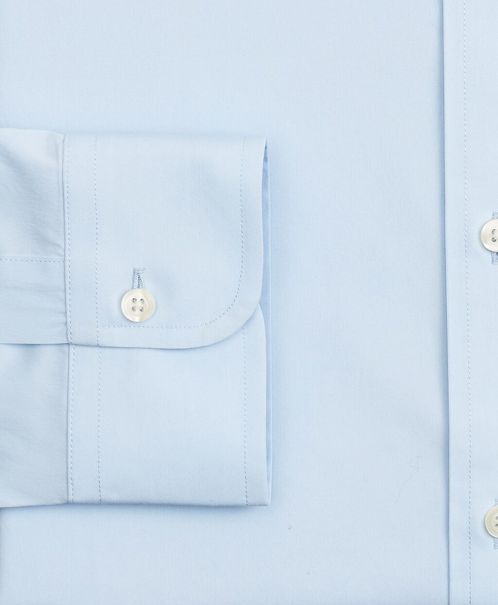 Brooks Brothers Men Milano Slim Fit Dress Shirt, Performance Non-Iron with COOLMAX®, Button-Down Collar Twill