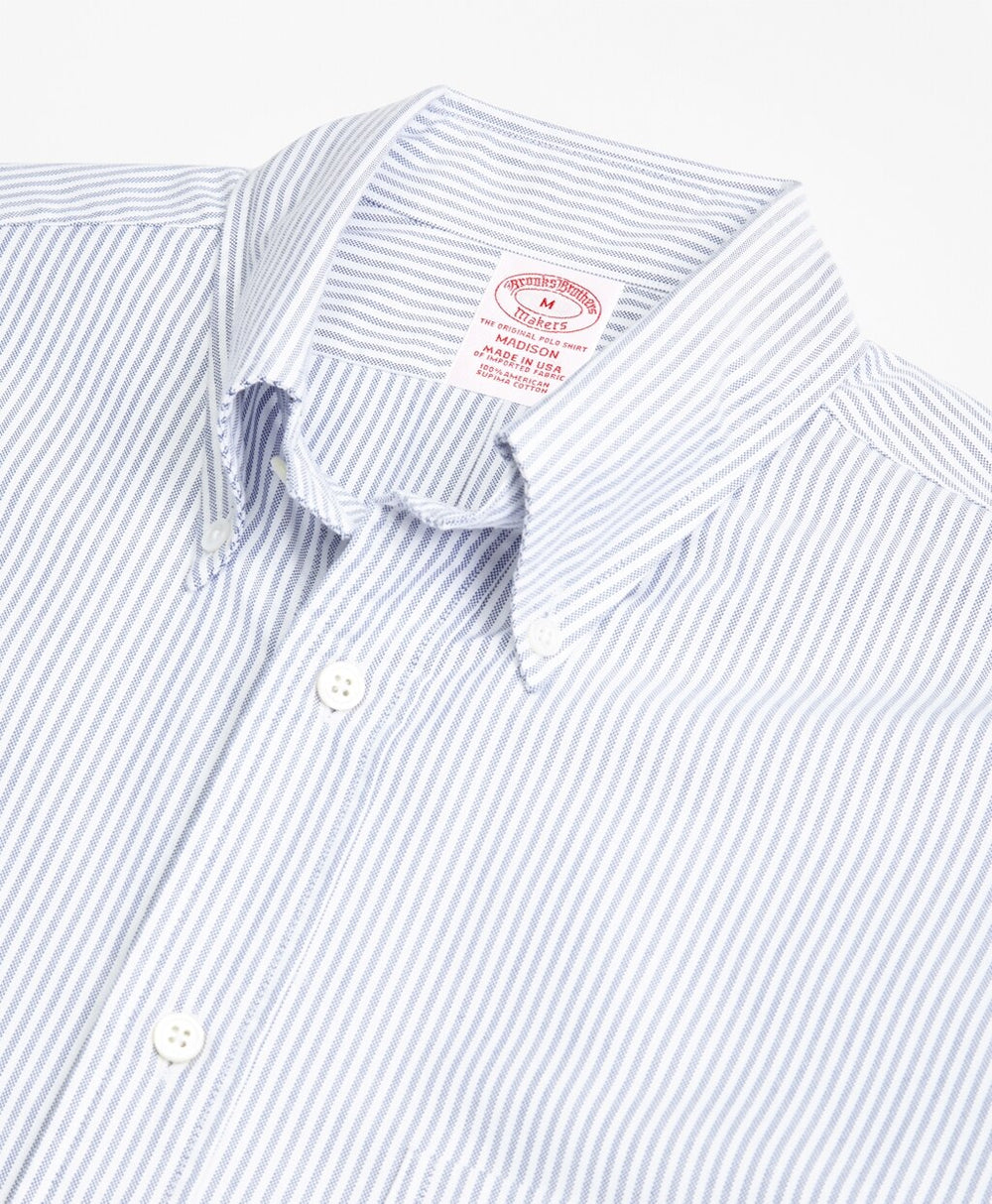 Brooks Brothers Men Madison Fit Oxford Bengal Stripe Sport Shirt