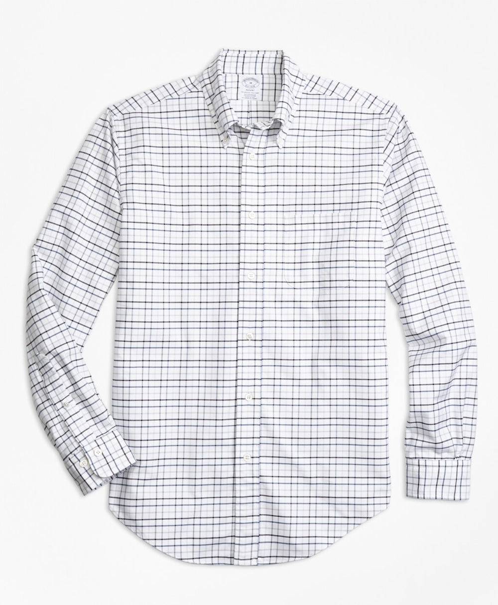 Brooks Brothers Men Regent Fit Oxford Multi-Check Sport Shirt