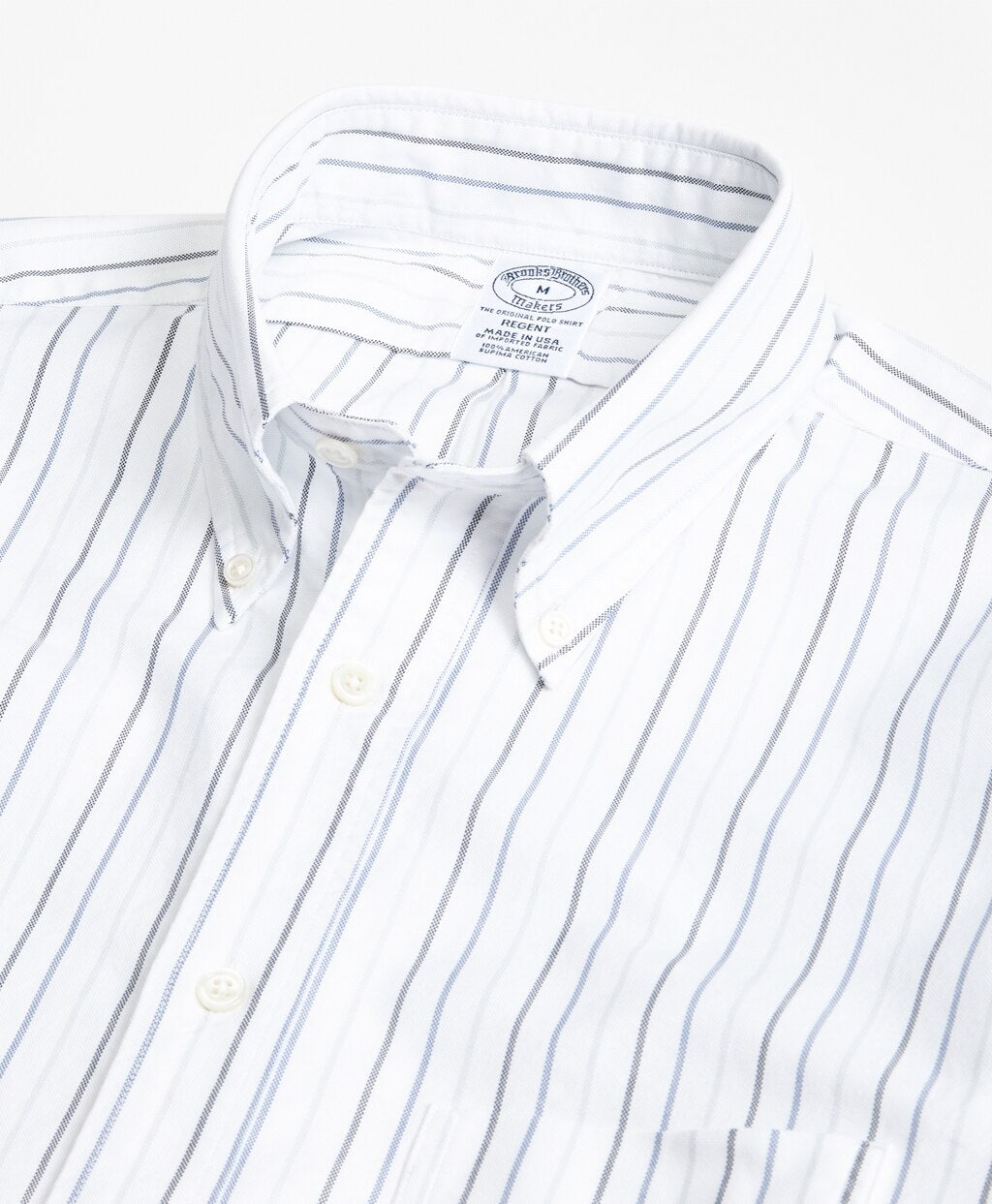 Brooks Brothers Men Regent Fit Oxford Multi-Stripe Sport Shirt