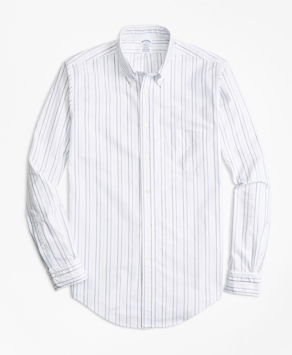 Brooks Brothers Men Regent Fit Oxford Multi-Stripe Sport Shirt