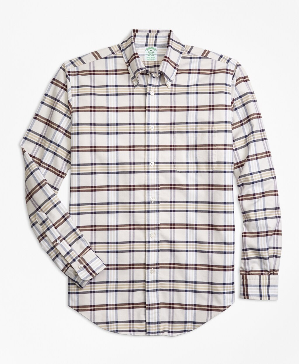 Brooks Brothers Men Milano Fit Oxford Tartan Sport Shirt