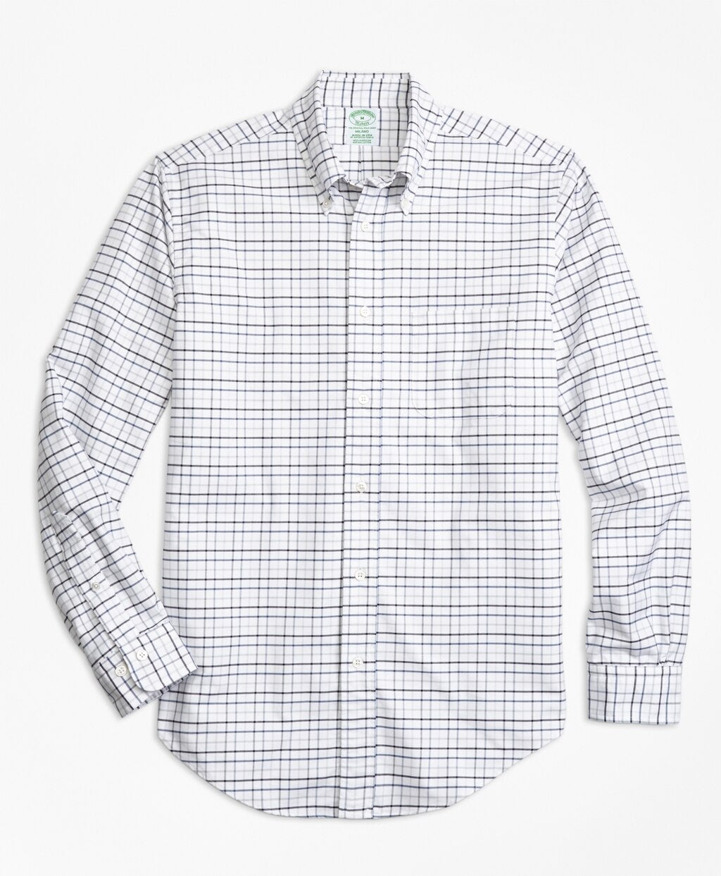 Brooks Brothers Men Milano Fit Oxford Multi-Check Sport Shirt