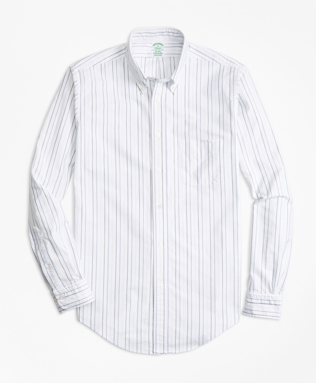 Brooks Brothers Men Milano Fit Oxford Multi-Stripe Sport Shirt