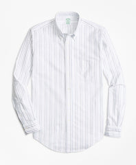 Brooks Brothers Men Milano Fit Oxford Multi-Stripe Sport Shirt