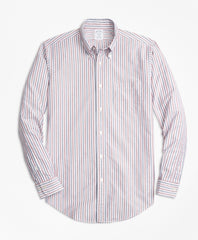 Brooks Brothers Men Regent Fit Oxford Stripe Sport Shirt