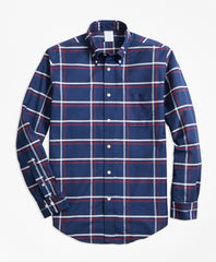 Brooks Brothers Men Regent Fit Oxford Check Sport Shirt