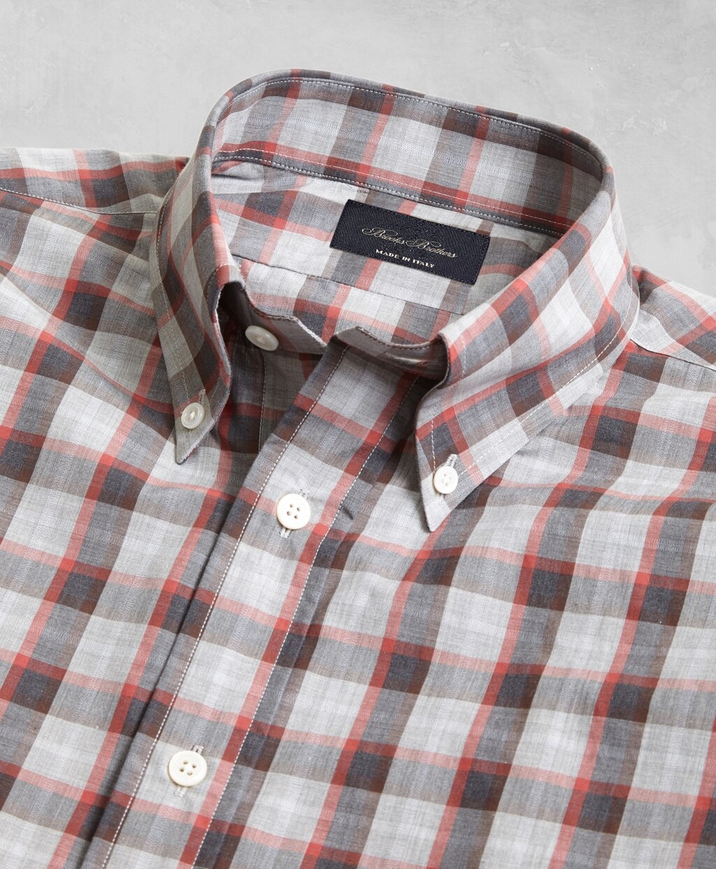 Brooks Brothers Men Golden Fleece® Regent Fit Multi-Plaid Flannel Sport Shirt