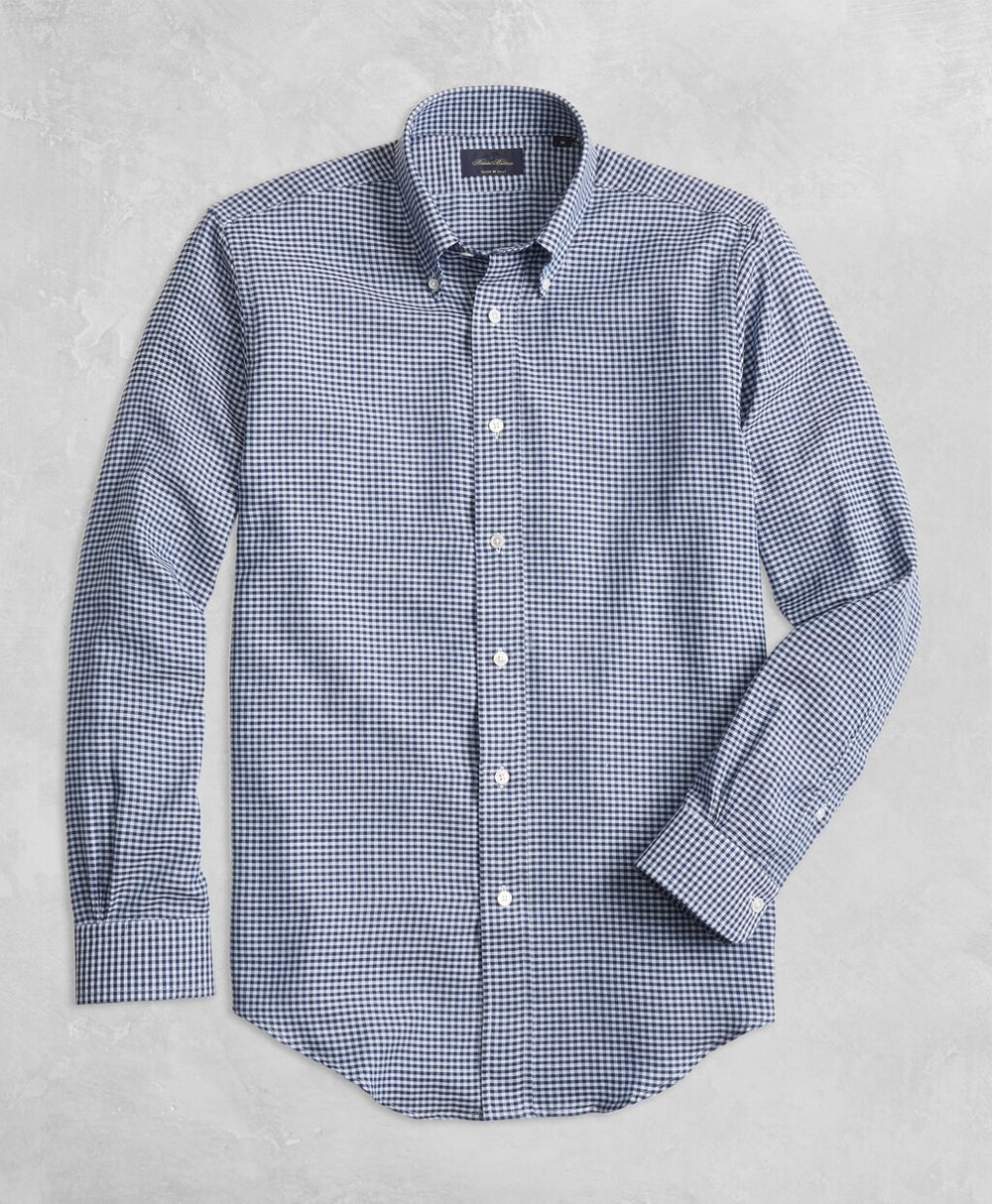 Brooks Brothers Men Golden Fleece® Regent Fit Gingham Sport Shirt