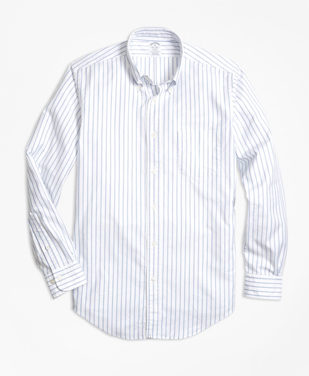 Brooks Brothers Men Regent Fit Oxford Small Stripe Sport Shirt