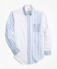 Brooks Brothers Men Madison Fit Oxford Fun Stripe Sport Shirt